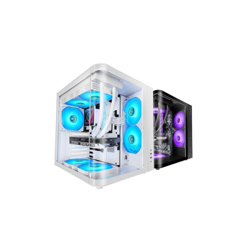 Caja Gaming Semitorre Mars Gaming MC-CURV/ Blanca