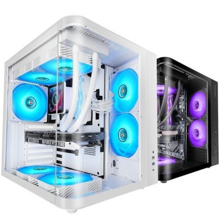 Caja Gaming Semitorre Mars Gaming MC-CURV/ Blanca
