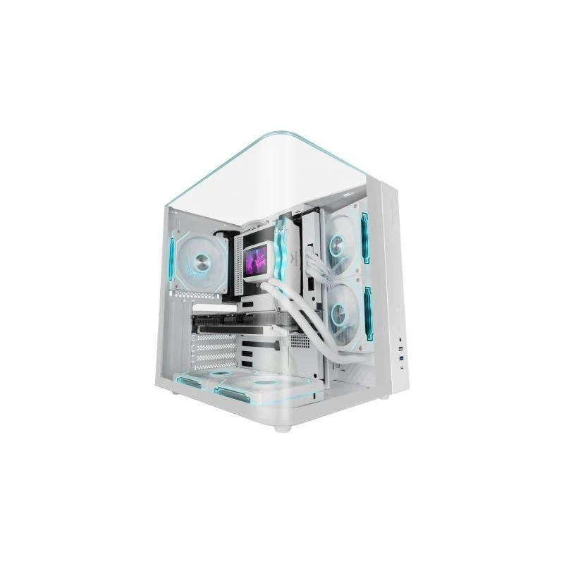 Caja Gaming Semitorre Mars Gaming MC-INFINIOLITE/ Blanca
