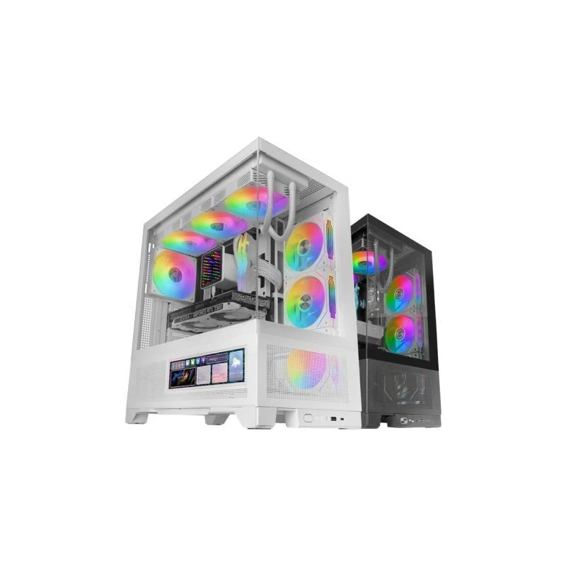 Caja Gaming Semitorre Mars Gaming MC-LCDX/ Blanca
