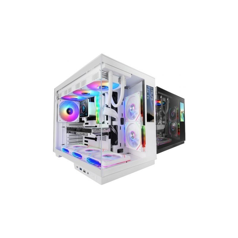 Caja Gaming Semitorre Mars Gaming MC-MIRAGE/ Blanca