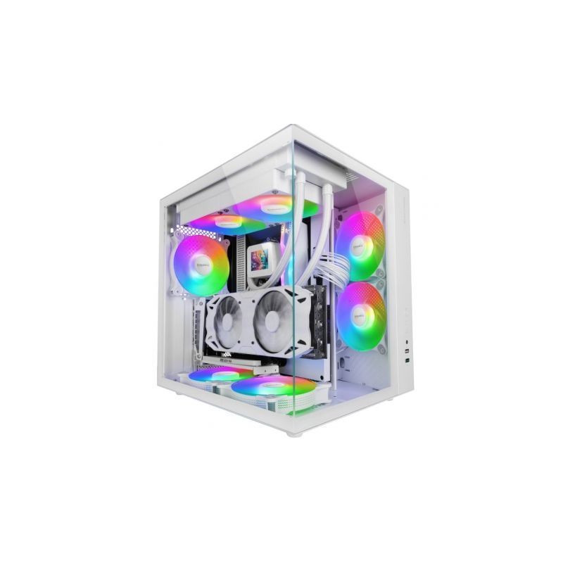 Caja Gaming Semitorre Mars Gaming MCV-ONE/ Blanca