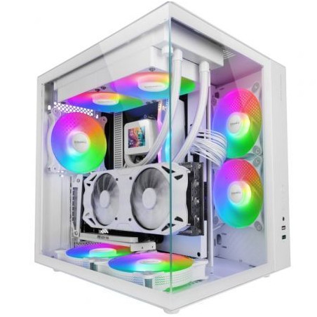Caja Gaming Semitorre Mars Gaming MCV-ONE/ Blanca