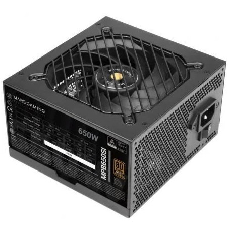 Fuente de Alimentación Mars Gaming MPB650SI/ 650W/ Ventilador 12cm/ 80