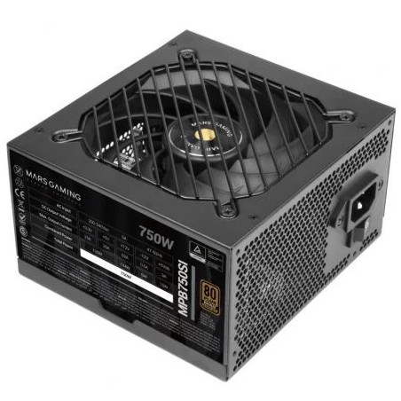 Fuente de Alimentación Mars Gaming MPB750SI/ 750W/ Ventilador 12cm/ 80