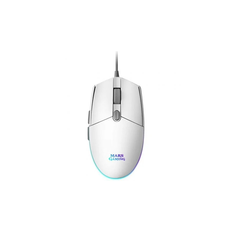 Ratón Gaming Mars Gaming MMGW/ Hasta 3200 DPI/ Blanco | APLIUM