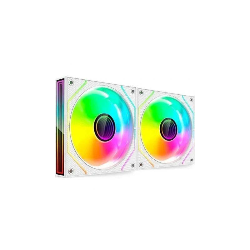 Pack 2 Ventiladores Mars Gaming MF-3DPROX2/ 12cm/ ARGB/ Blancos