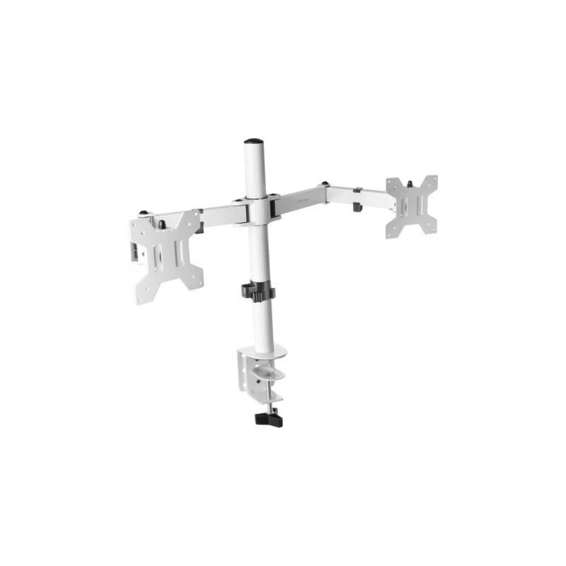 Soporte de Mesa para 2 Monitores Mars Gaming MARM2/ Giratorio/ Inclina