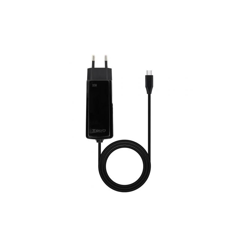 TooQ Cargador de portátil GAN USB-C PD 90W, Negro | APLIUM