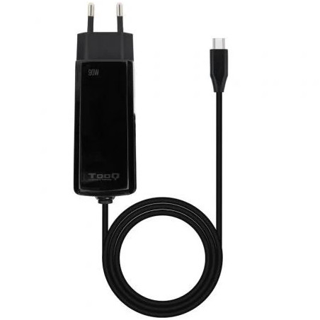 TooQ Cargador de portátil GAN USB-C PD 90W, Negro | APLIUM