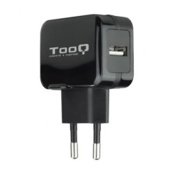Cargador de Pared TooQ TQWC-1S01/ 1xUSB/ 12W/ Negro | APLIUM
