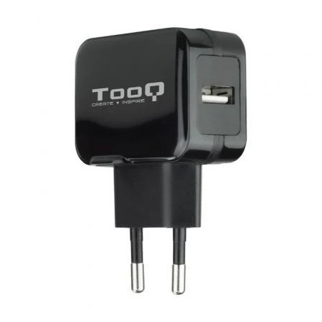 Cargador de Pared TooQ TQWC-1S01/ 1xUSB/ 12W/ Negro | APLIUM