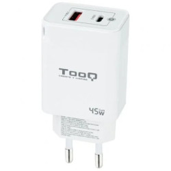 Cargador de Pared GaN TooQ TQWC-GANQCPD45WT/ 1xUSB Tipo-C/ 1 | APLIUM