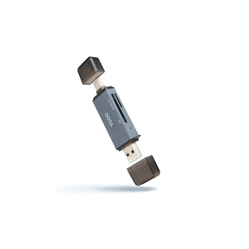 Lector de Tarjetas Externo TooQ TQR-3001G/ USB 3.0 y USB Tip | APLIUM