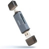 Lector de Tarjetas Externo TooQ TQR-3001G/ USB 3.0 y USB Tip | APLIUM