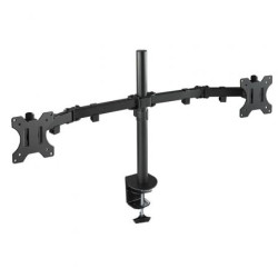 Soporte de Mesa para 2 Monitores TooQ DB1232TN-B/ Giratorio/ Inclinabl