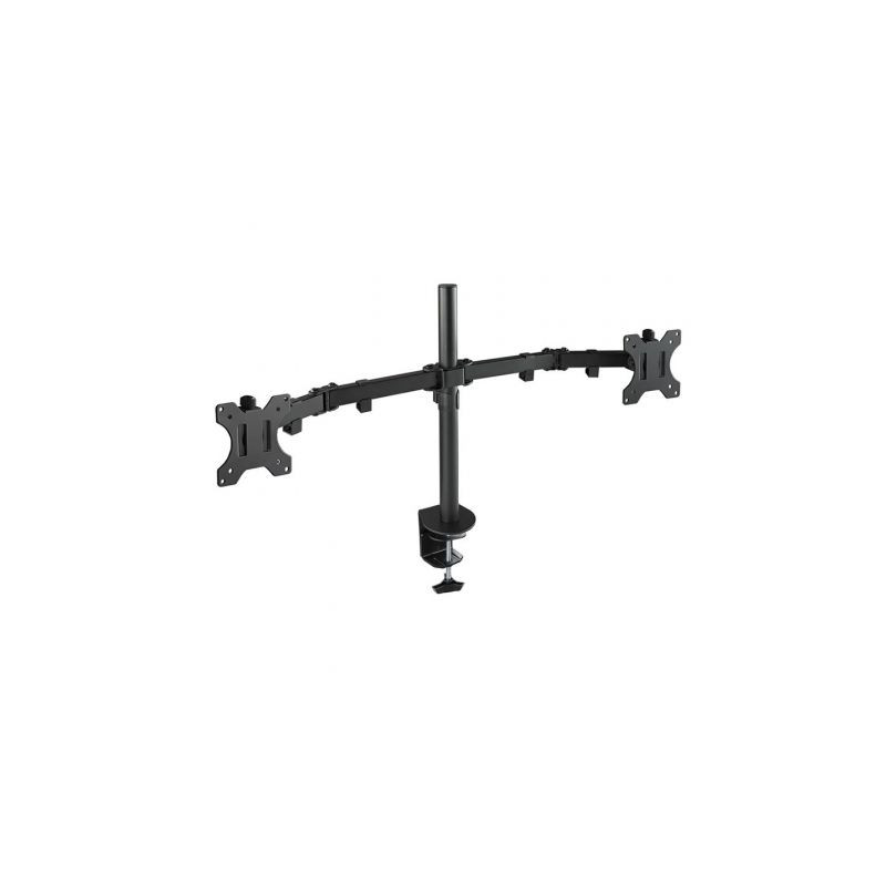 Soporte de Mesa para 2 Monitores TooQ DB1232TN-B/ Giratorio/ Inclinabl
