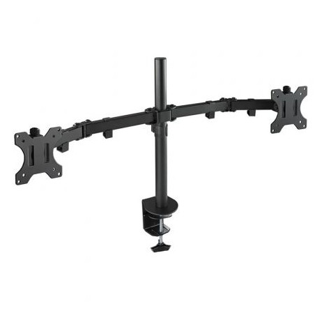 Soporte de Mesa para 2 Monitores TooQ DB1232TN-B/ Giratorio/ Inclinabl