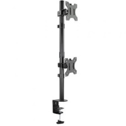 Soporte de Mesa para 2 Monitores TooQ DB1233TNV-B/ Giratorio/ Inclinab