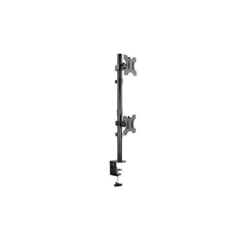 Soporte de Mesa para 2 Monitores TooQ DB1233TNV-B/ Giratorio/ Inclinab