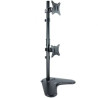 Soporte de Sobremesa para 2 Monitores TooQ DB1703TNV-B/ Giratorio/ Inc