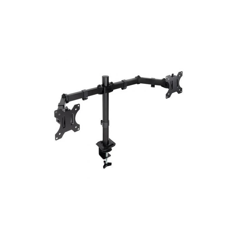 Soporte de Mesa para 2 Monitores TooQ DB1802TN-B/ Giratorio/ Inclinabl