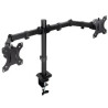 Soporte de Mesa para 2 Monitores TooQ DB1802TN-B/ Giratorio/ Inclinabl