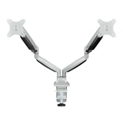Soporte de Mesa para 2 Monitores TooQ DB3132TNR-S/ Giratorio/ Inclinab