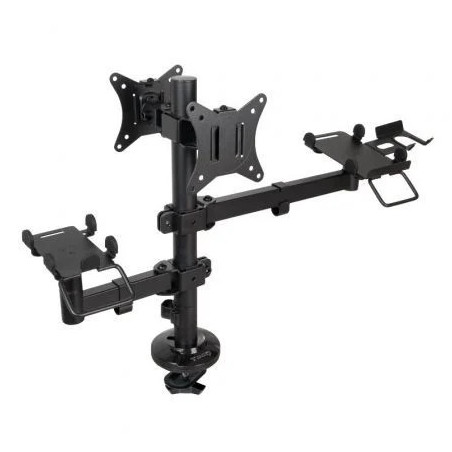 Soporte de Mesa para 2 Monitores, TPV, Impresora, Términal y Lector To