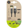 Cable USB 2.0 Tech One Tech TEC2001/ USB Macho - MicroUSB Macho/ 1m/ N