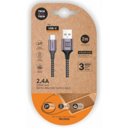 Cable USB 2.0 Tipo-C Tech One Tech TEC2023/ USB Tipo-C Macho - USB Mac