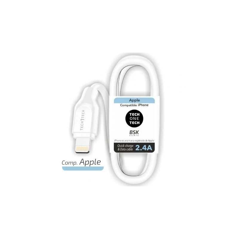 Cable USB 2.0 Lightning Tech One Tech TEC2902/ Lightning Macho - USB M