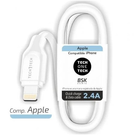 Cable USB 2.0 Lightning Tech One Tech TEC2902/ Lightning Macho - USB M