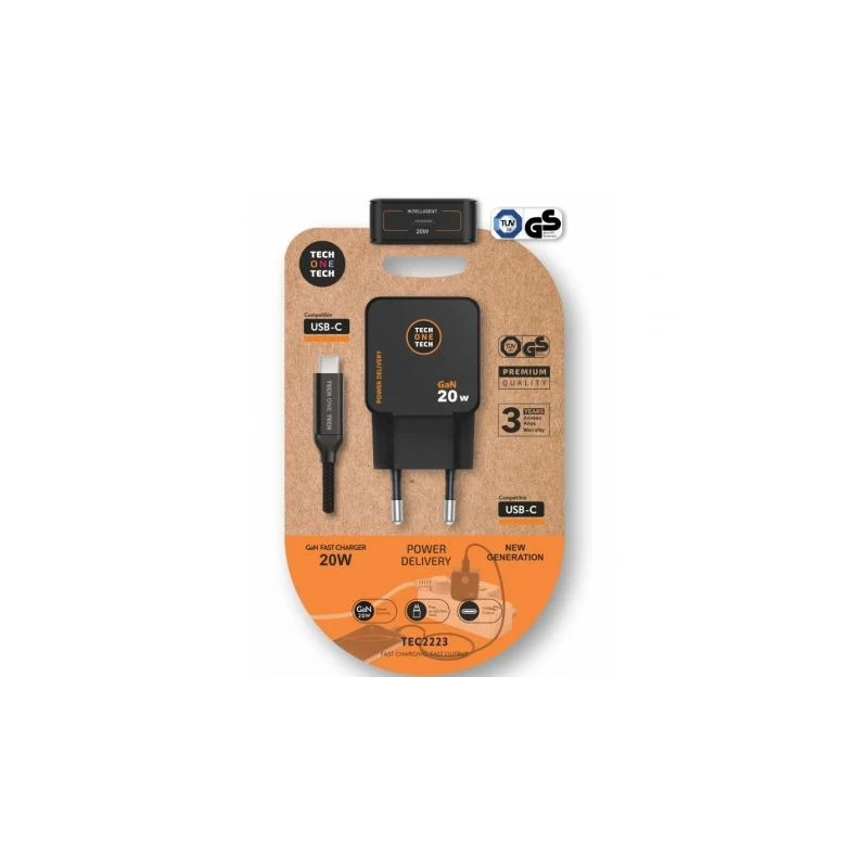 Cargador de Pared GaN Tech One Tech TEC2223/ 1xUSB Tipo-C + | APLIUM