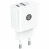 Cargador de Pared Tech One Tech TEC2904/ 1xUSB Tipo-C/ 1xUSB/ 12W/ Bla