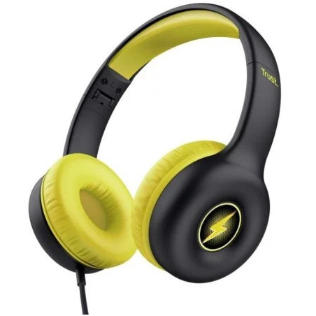 Auriculares Infantiles Trust Nouna Kids/ con Micrófono/ Negros