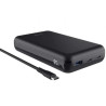 Batería Externa/Powerbank Trust Laro 20000mAh/ 100W/ Negra/ Compatible
