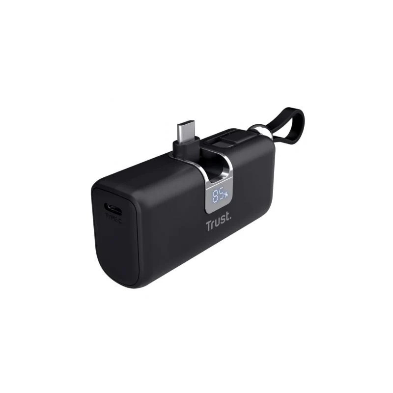 Powerbank 5000mAh Trust Pacto 26104/ 18W/ Negra