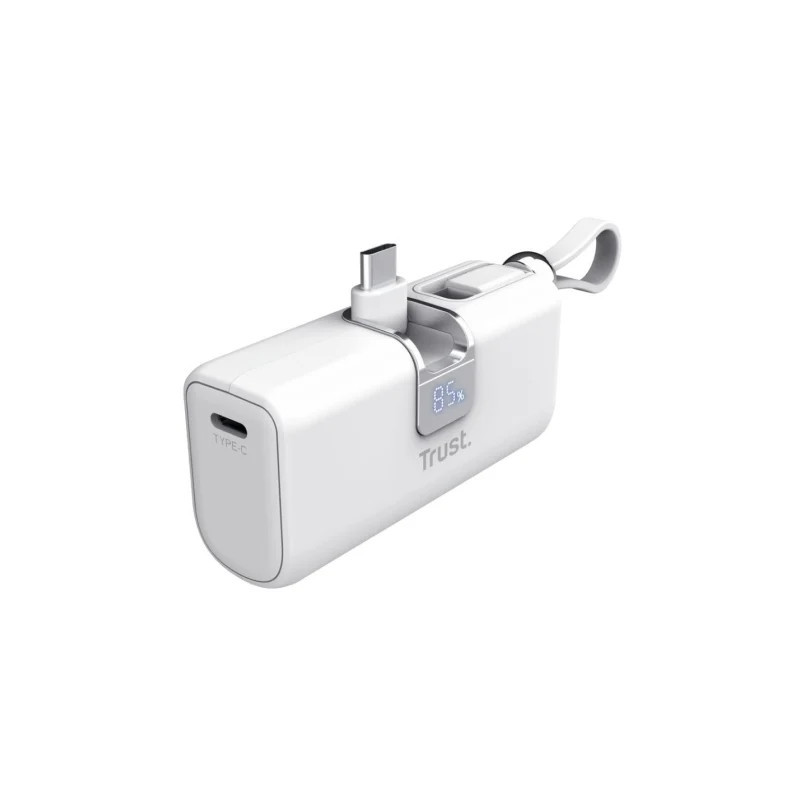 Powerbank 5000mAh Trust Pacto 26105/ 18W/ Blanca