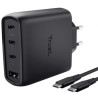 Cargador de Pared GaN Trust Maxo 65W 26067/ 3xUSB Tipo-C/ 1xUSB/ Inclu