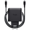 Cargador de Pared GaN Trust Maxo 65W/ 1xUSB Tipo-C/ Incluye Cable USB