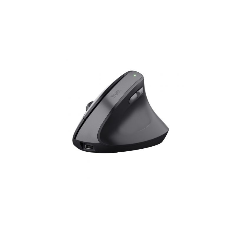 Ratón Vertical Inalámbrico Trust Bayo II/ Batería recargable/ Hasta 24