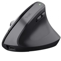 Ratón Vertical Inalámbrico Trust Bayo+/ Batería Recargable/ Hasta 2400