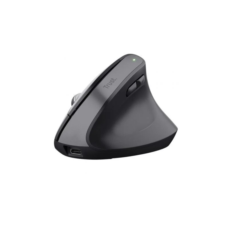 Ratón Vertical Inalámbrico Trust Bayo+/ Batería Recargable/ Hasta 2400
