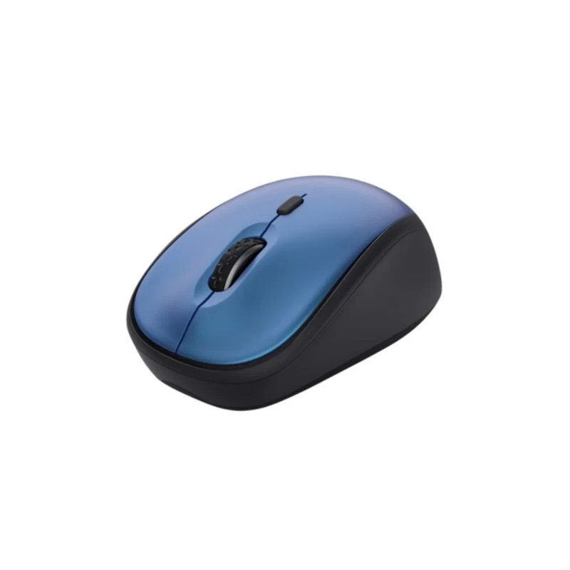 Ratón Mini Inalámbrico Trust Yvi+ Silent/ Hasta 1600 DPI/ Azul