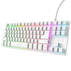 Teclado Gaming Trust Gaming GXT 833 Thado TKL 25896/ Blanco | APLIUM