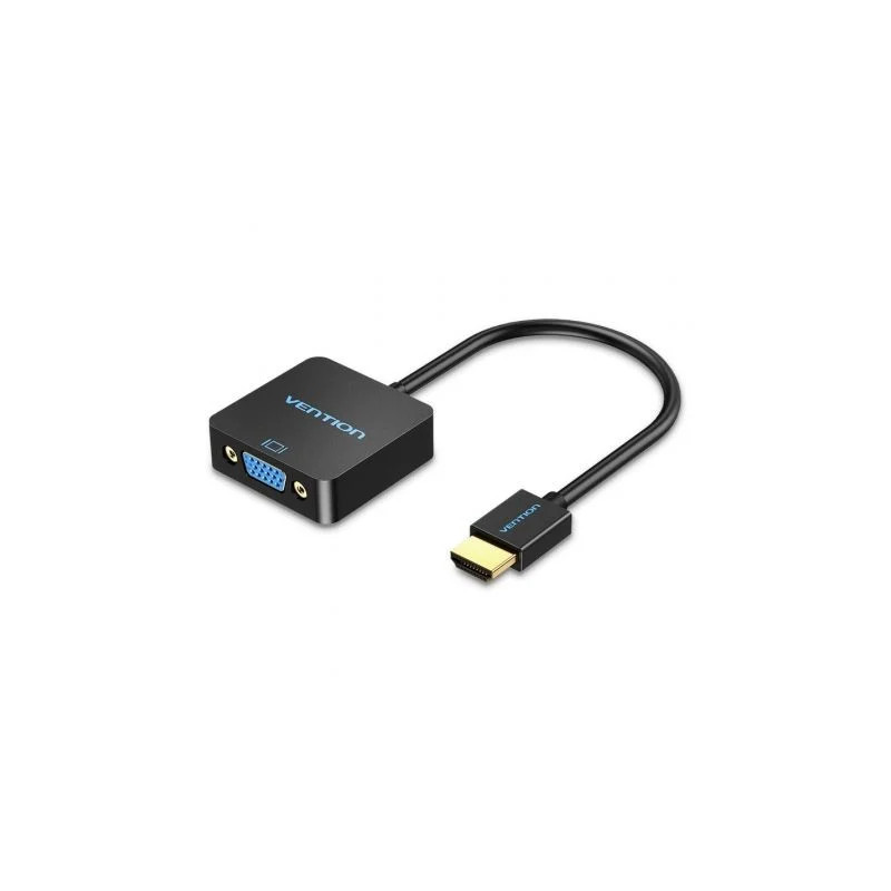 Conversor Vention ACPBB/ HDMI Macho - VGA Hembra/ 15cm/ Negro