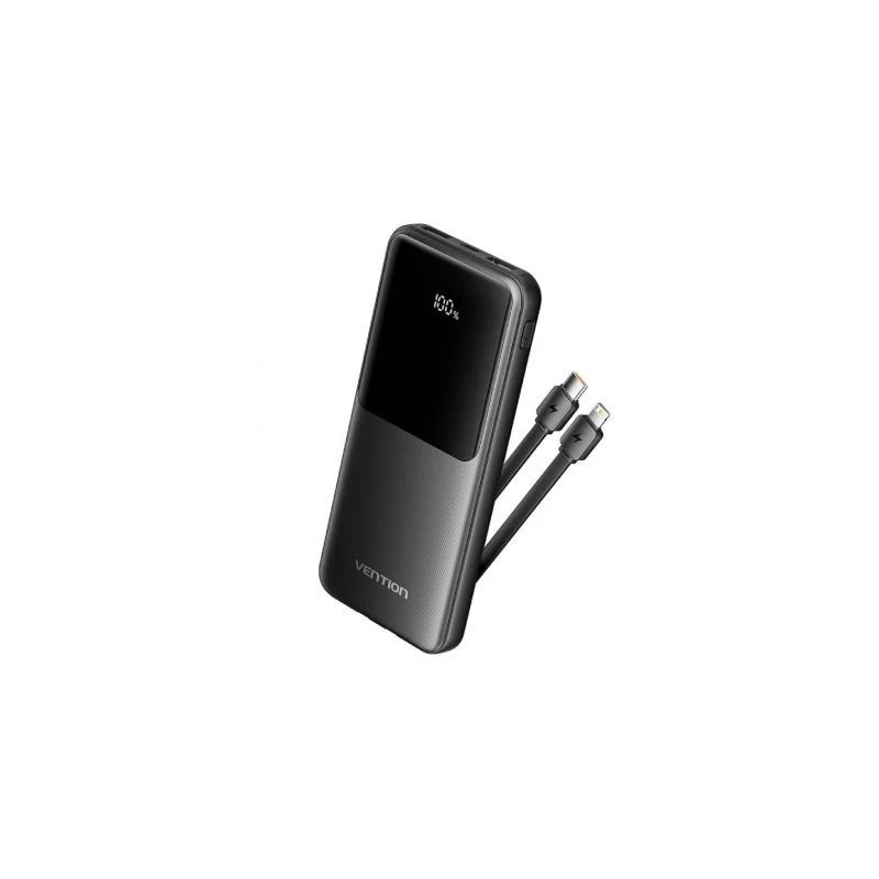 Powerbank 10000mAh Vention FHOB0/ 22.5W/ Negra/ Incluye Cabl | APLIUM