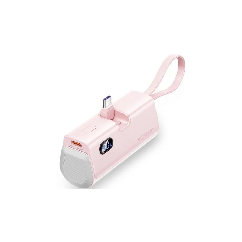 Powerbank 4800mAh Vention FHQP0/ 22.5W/ Rosa