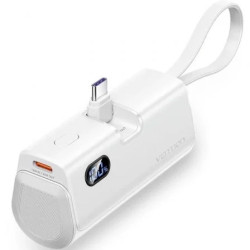 Powerbank 4800mAh Vention FHQW0/ 22.5W/ Blanca/ Incluye Cabl | APLIUM